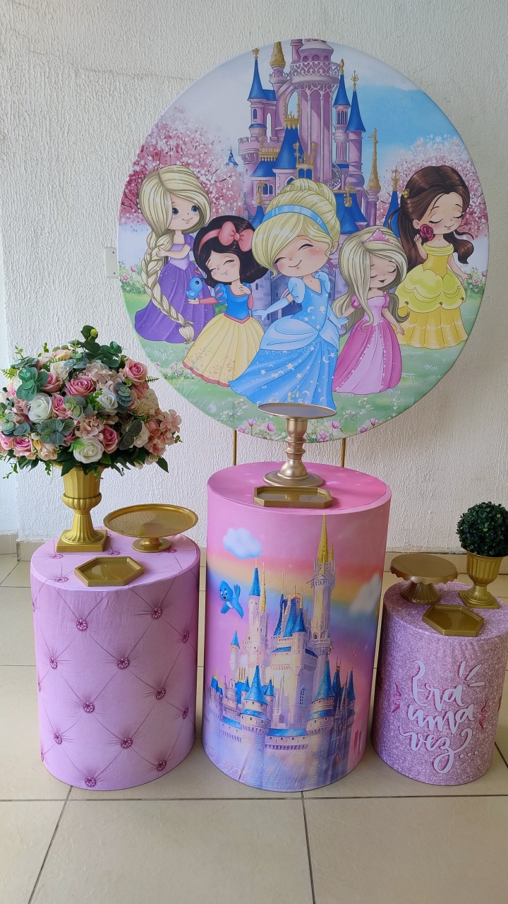 Kit Pegue E Monte - Princesas Cute / Baby (Tradicional) - Neide Locações pegue e Monte 