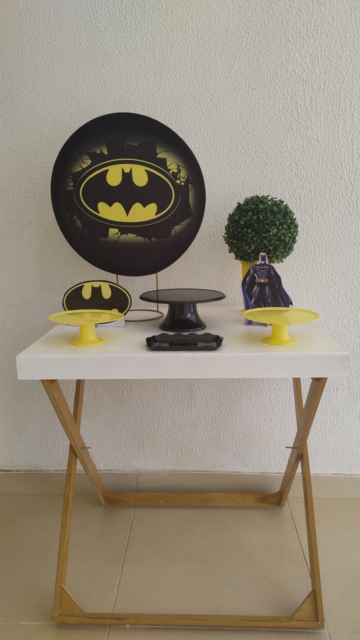 Mini Kit - Festa Na Mesa - Batman - Neide Locações pegue e Monte 