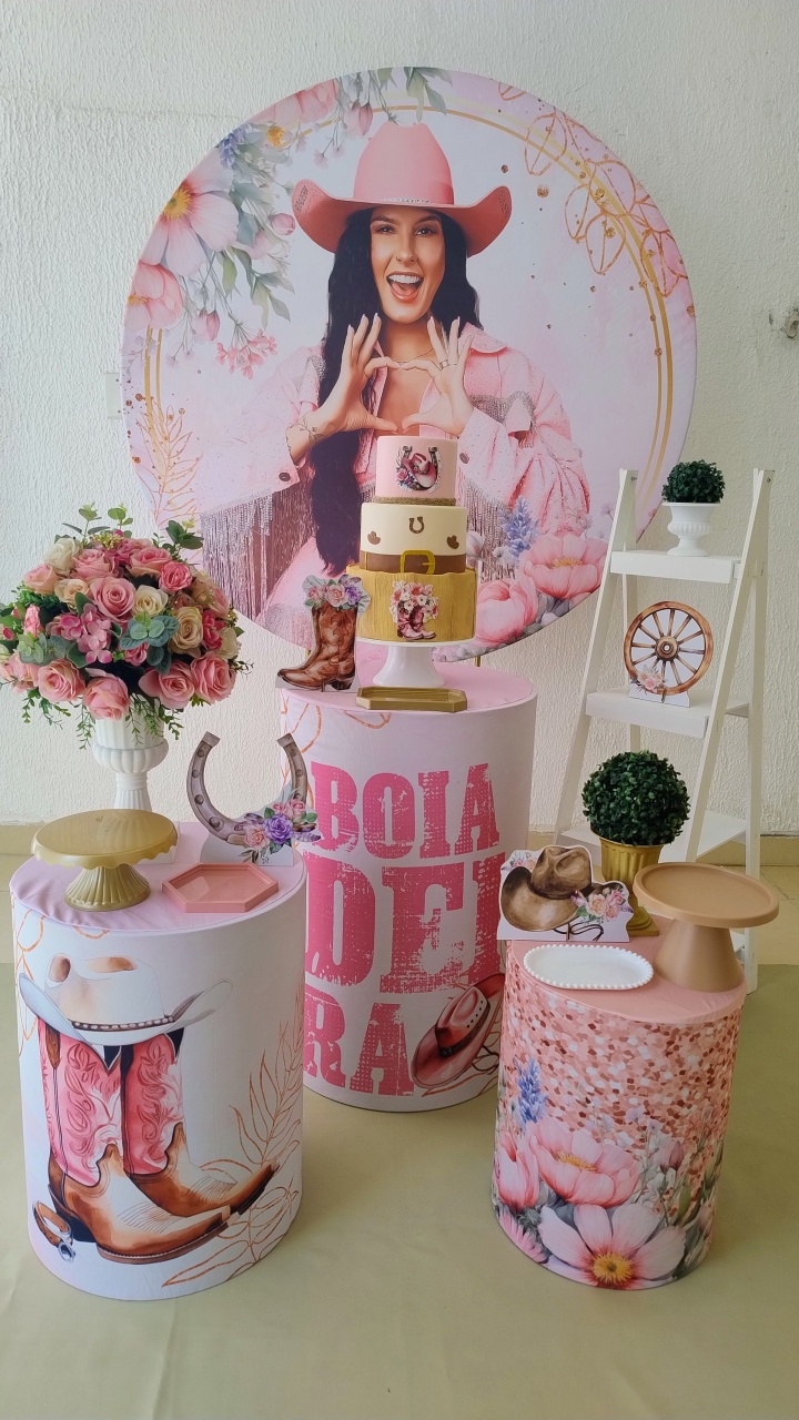 Kit Pegue E Monte Boiadeira Ana Castela Com Escadinha E Display - Clássico  - Neide Locações pegue e Monte 