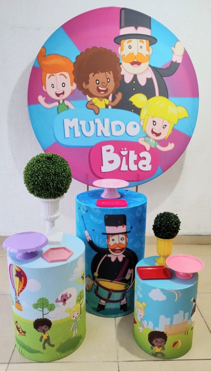 Kit Pegue E Monte Mundo Bita Menina - Tradicional - Neide Locações pegue e Monte 