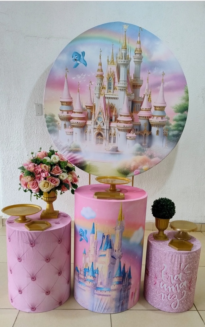 Kit Pegue E Monte Castelo de Princesas - Tradicional - Neide Locações pegue e Monte 