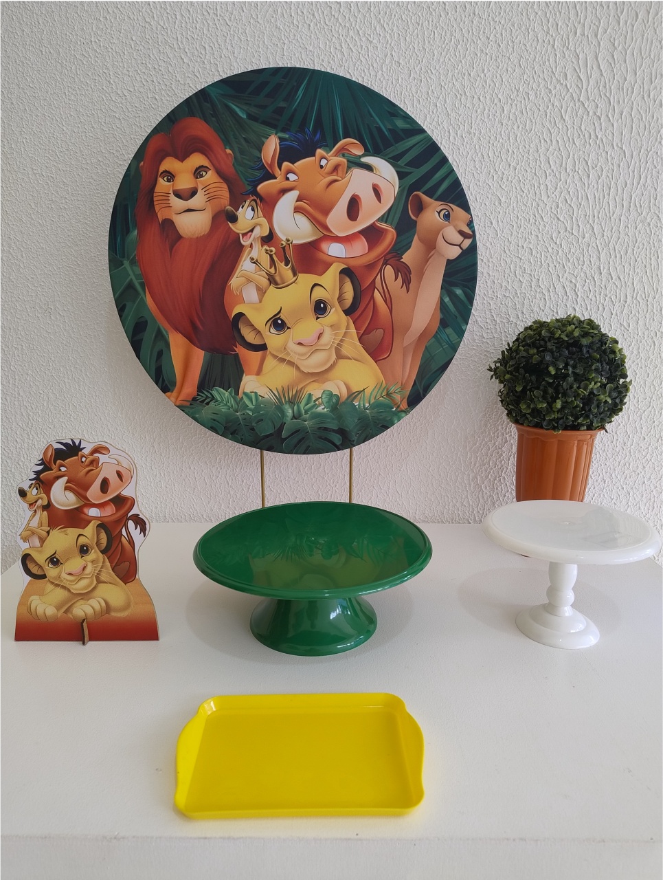 Mini Kit - Festa Na Mesa - Rei Leão - Neide Locações pegue e Monte 