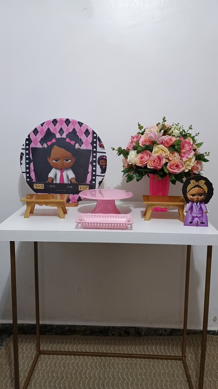 Mini Kit - Festa Na Mesa - Poderosa Chefinha Rosa - Neide Locações pegue e Monte 