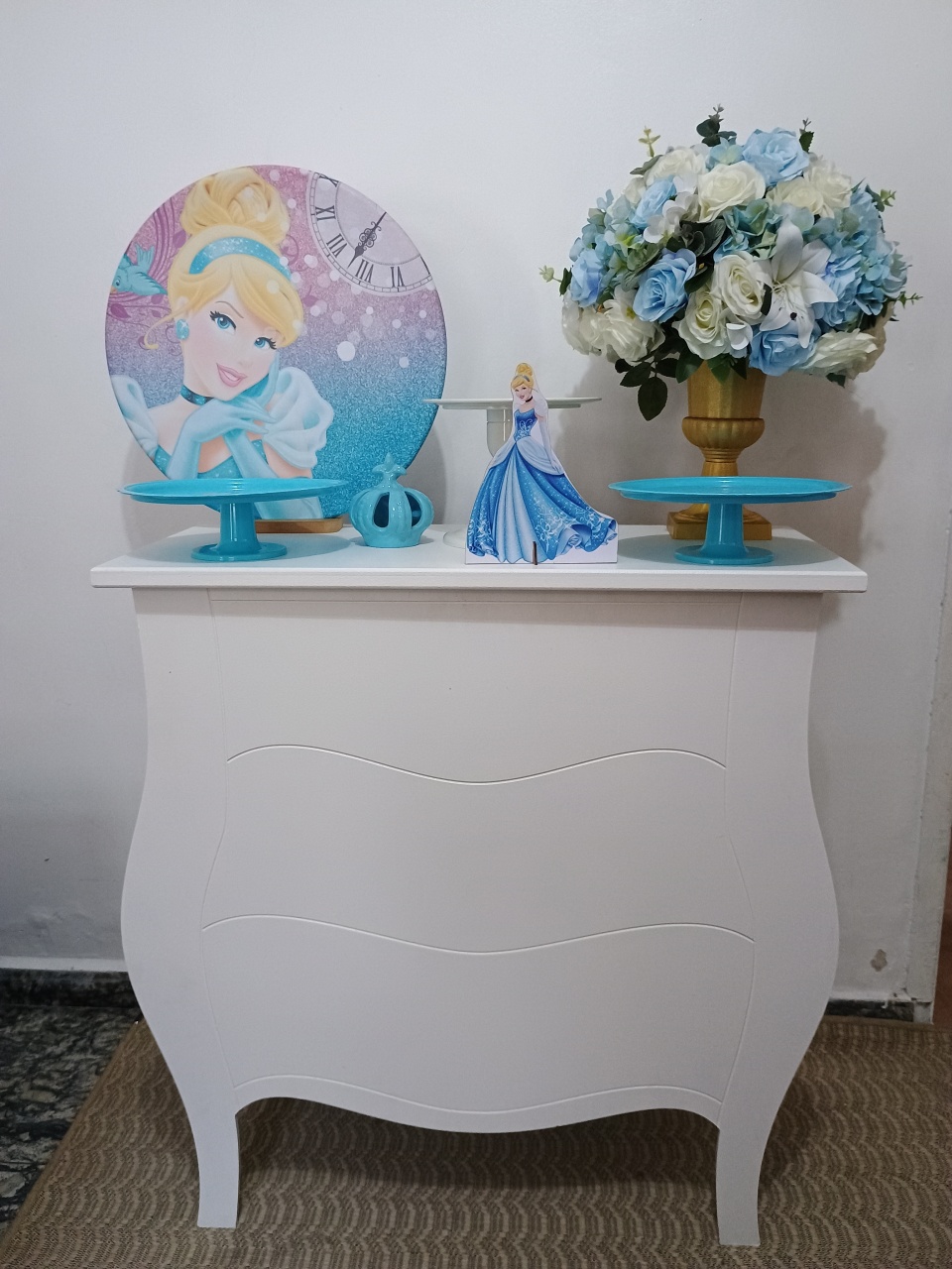 Mini Kit - Festa Na Mesa - Cinderela - Neide Locações pegue e Monte 