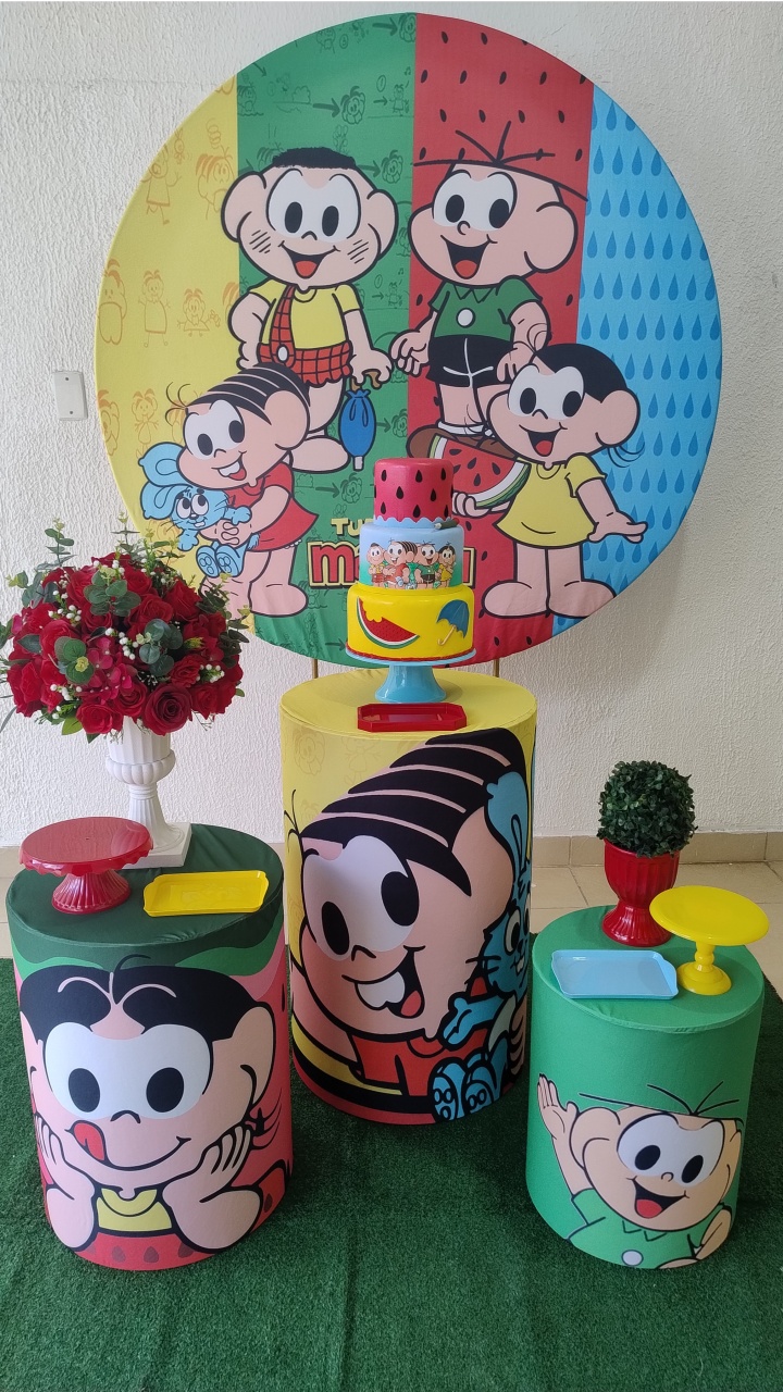 Kit Pegue E Monte Menina Turma da Mônica - Clássico - Neide Locações pegue e Monte 