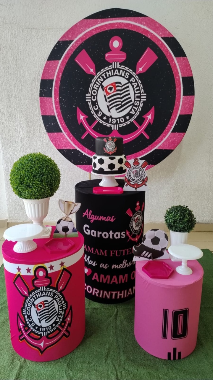 Kit Pegue E Monte Corinthians Feminino - Clássico - Neide Locações pegue e Monte 