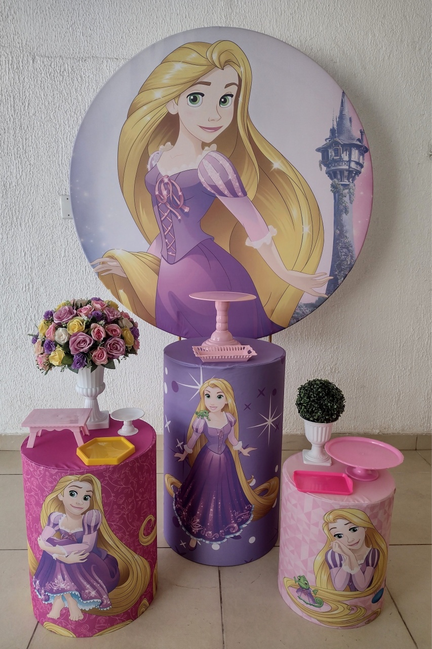 Kit Pegue E Monte - Rapunzel (Tradicional) - Neide Locações pegue e Monte 