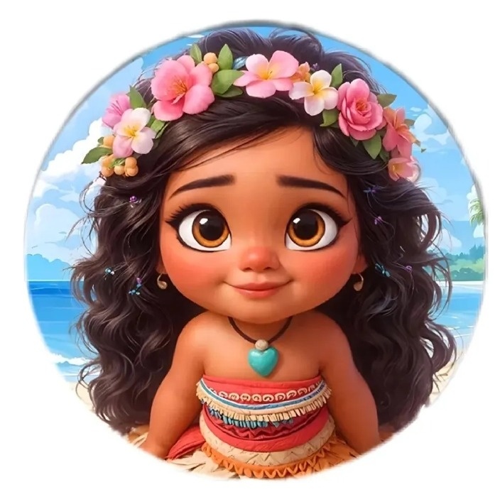 Capa Painel Redondo Moana Cute - Neide Locações pegue e Monte 