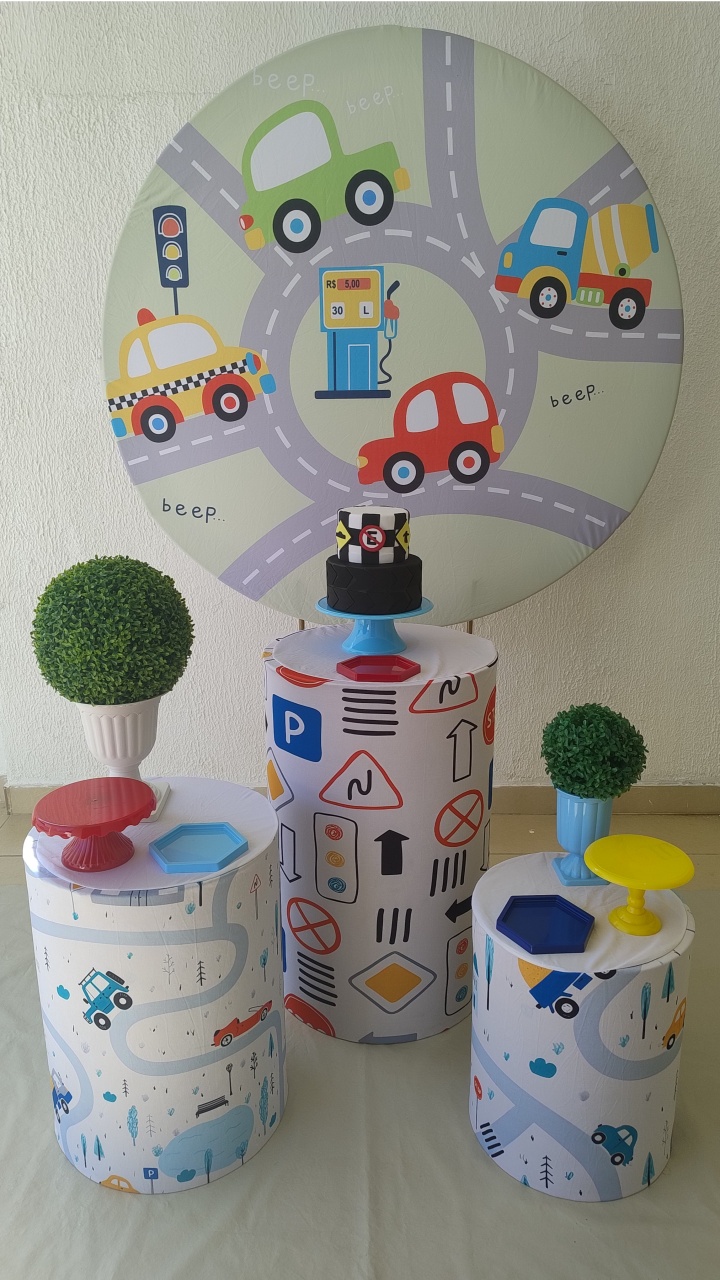 Kit Pegue E Monte Carros, Carrinhos E Sinalização - Clássico - Neide Locações pegue e Monte 