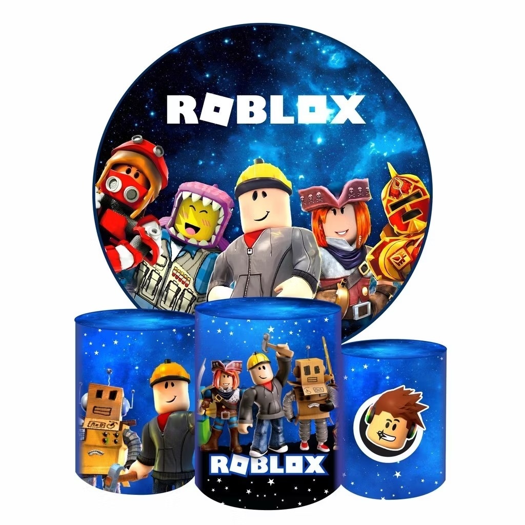 Locação Capa de Painel E Cilindros Roblox ( Não Incluso Decoração) - Neide Locações pegue e Monte 