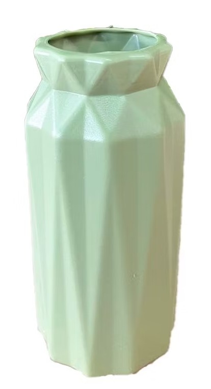 Vaso de Plástico Glam Decoração Eucalipto - Neide Locações pegue e Monte 
