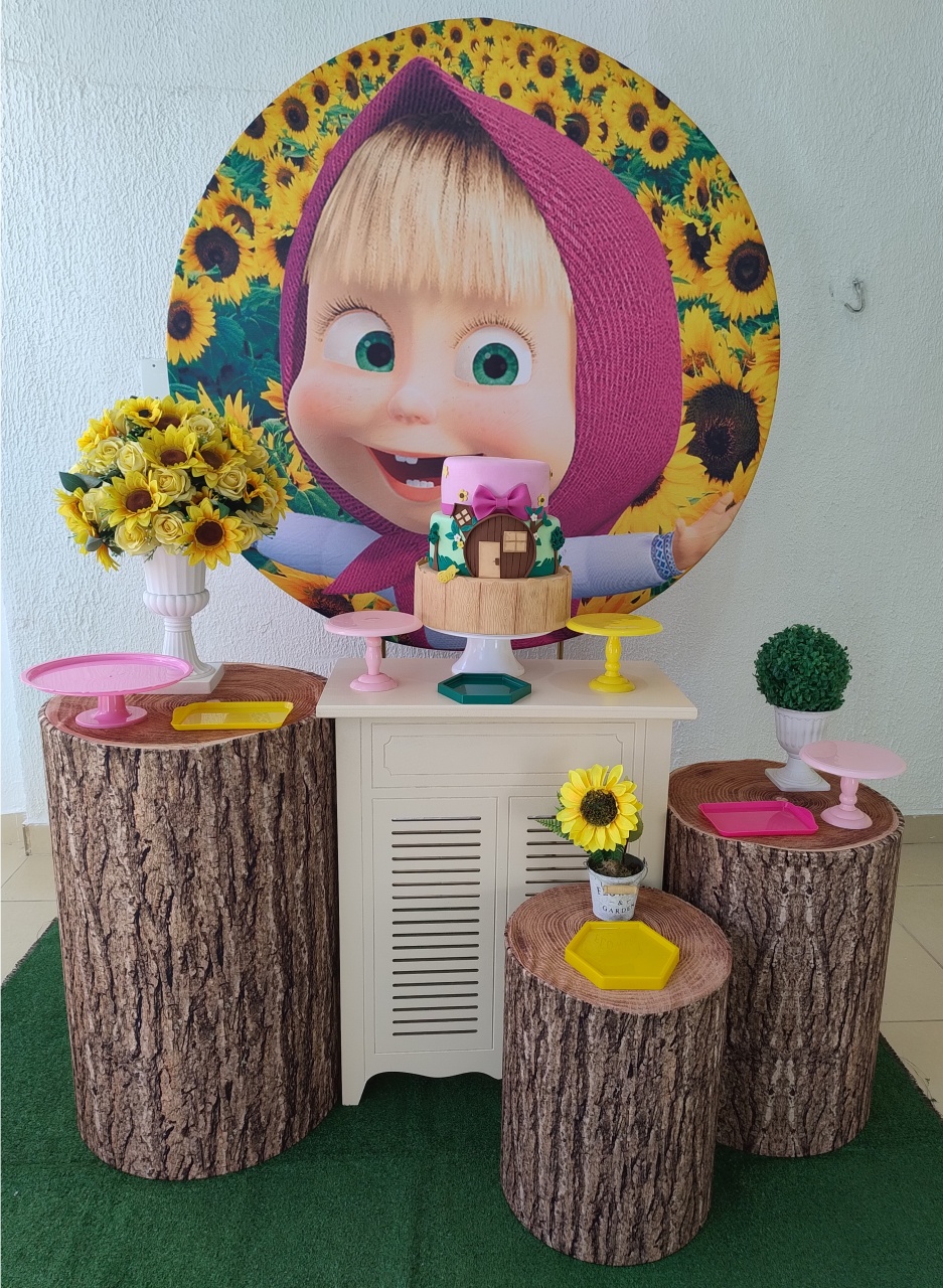 Kit Pegue E Monte Mesa Cômoda Bege Masha - Premium - Neide Locações pegue e Monte 