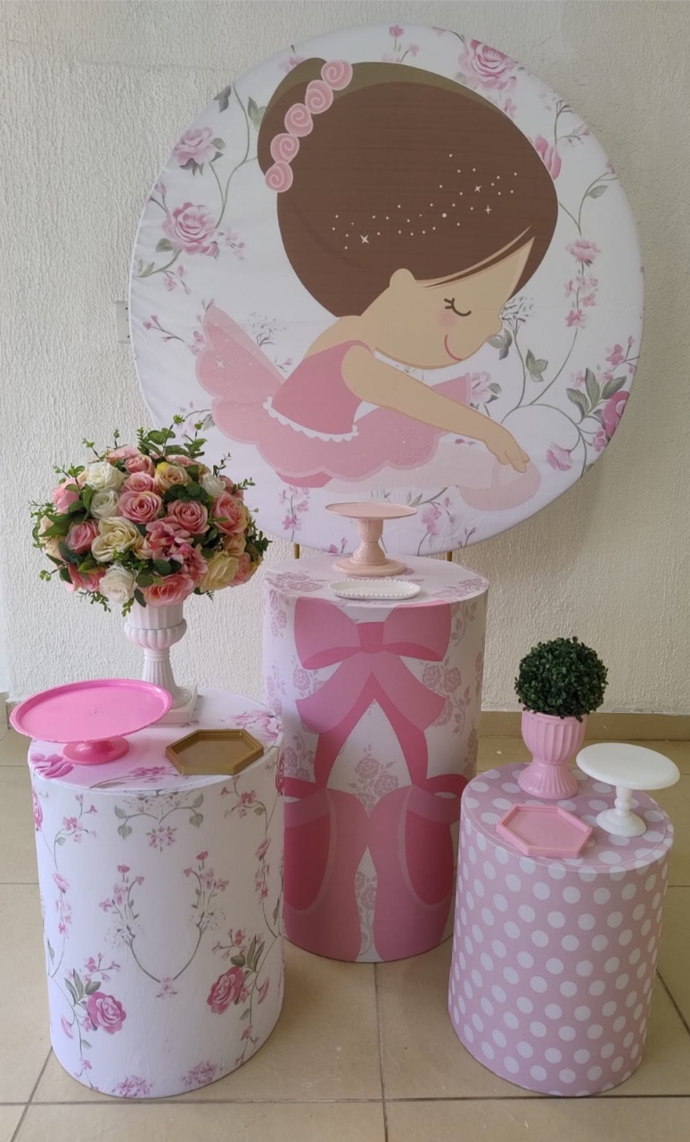 Kit Pegue E Monte Bailarina Floral - Tradicional - Neide Locações pegue e Monte 
