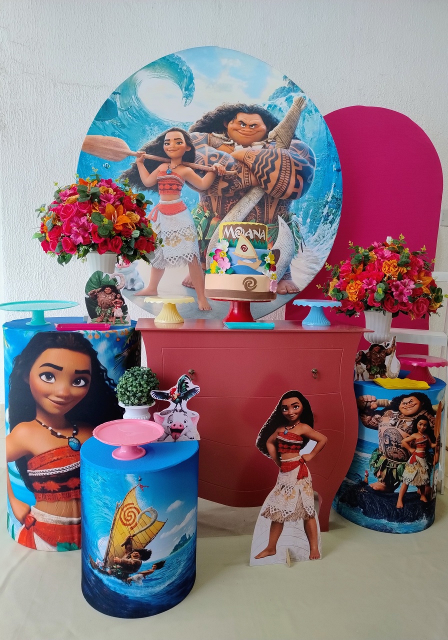 Kit Pegue E Monte Moana Com Displays - Luxo - Neide Locações pegue e Monte 