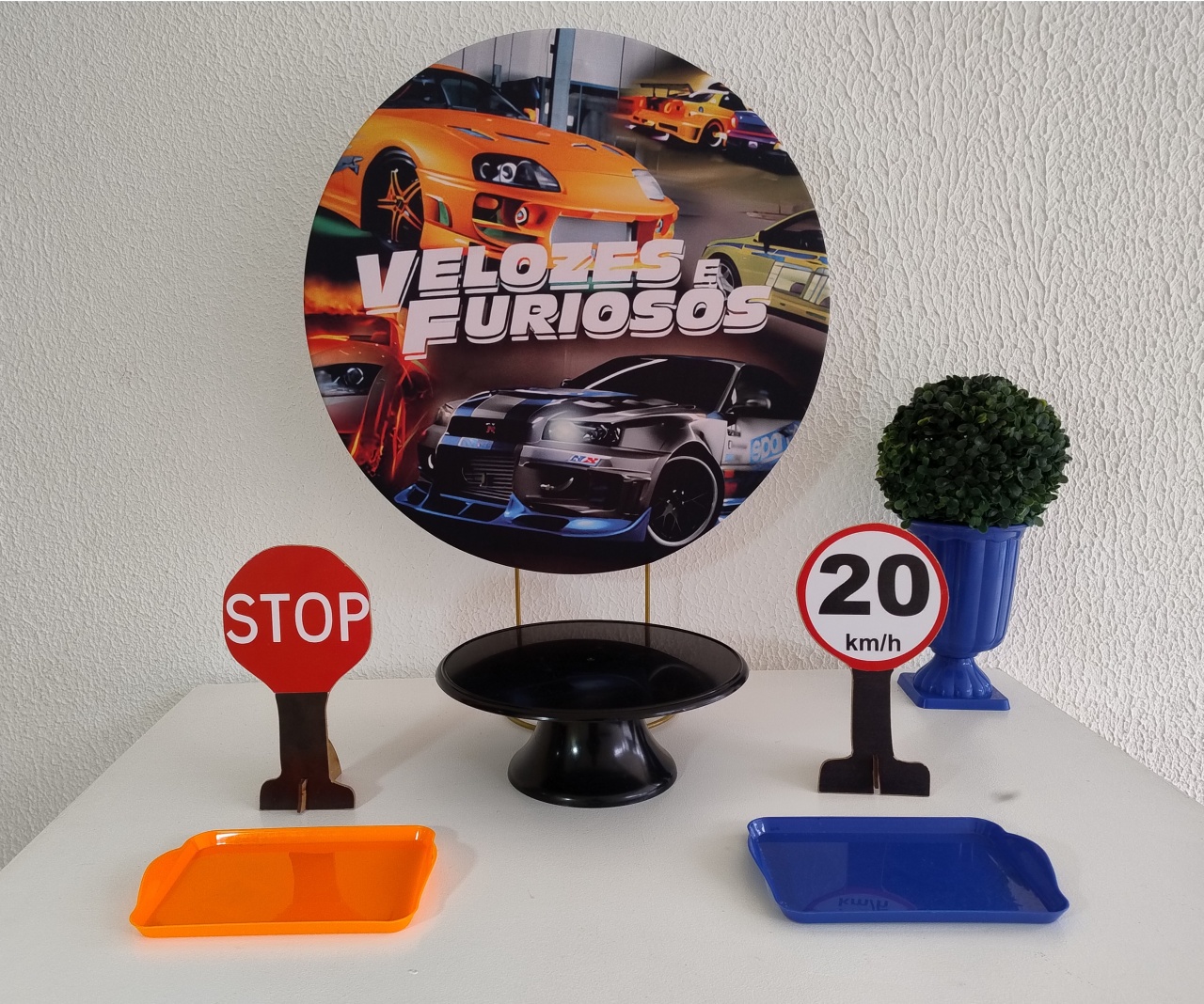 Mini Kit - Festa Na Mesa - Velozes E Furiosos - Neide Locações pegue e Monte 