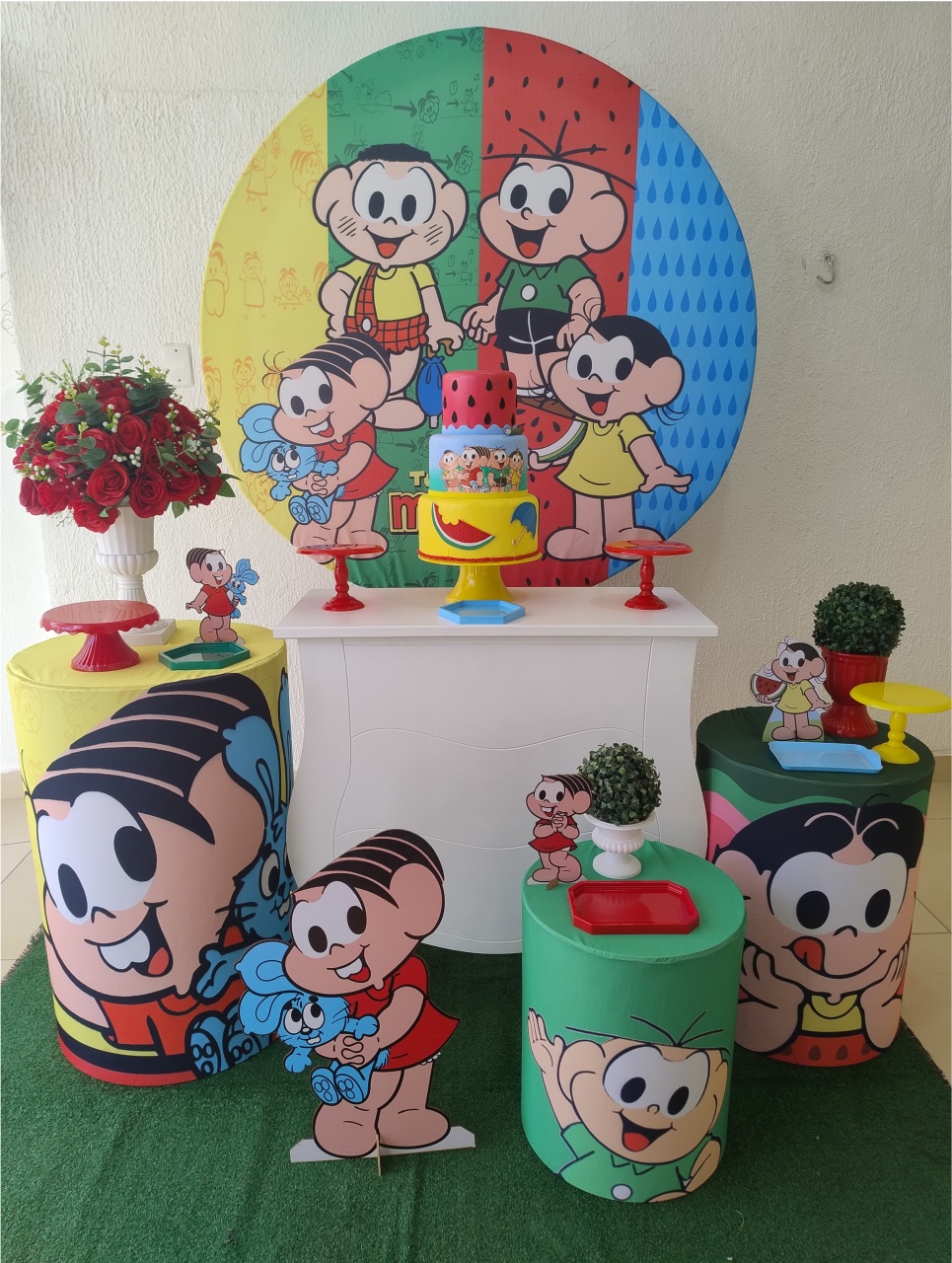 Kit Pegue E Monte Menina Turma da Mônica Com Display - Premium - Neide Locações pegue e Monte 