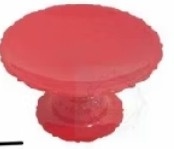 Suporte de Doce Mini Cake Acrílico Vermelho - Neide Locações pegue e Monte 