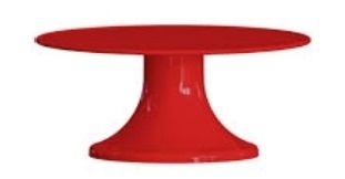 Boleira Cone Lisa 32 Cm Vermelho - Neide Locações pegue e Monte 