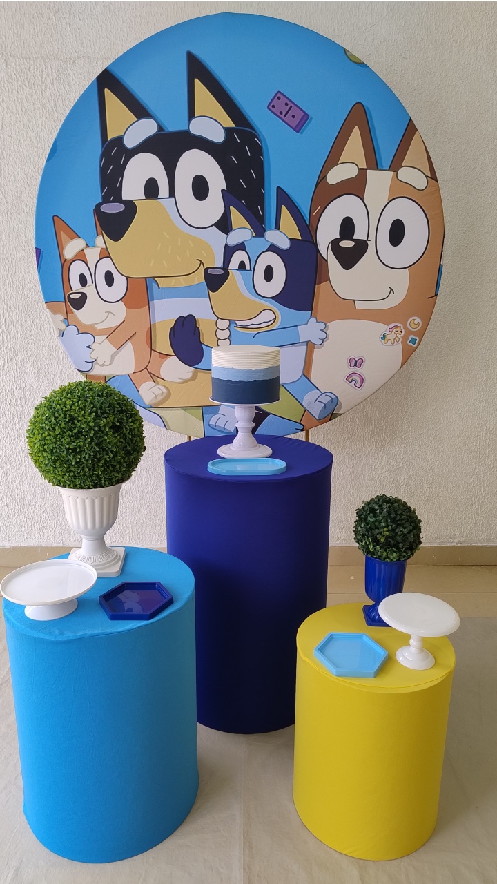 Kit Pegue E Monte Menino Bluey - Clássico - Neide Locações pegue e Monte 