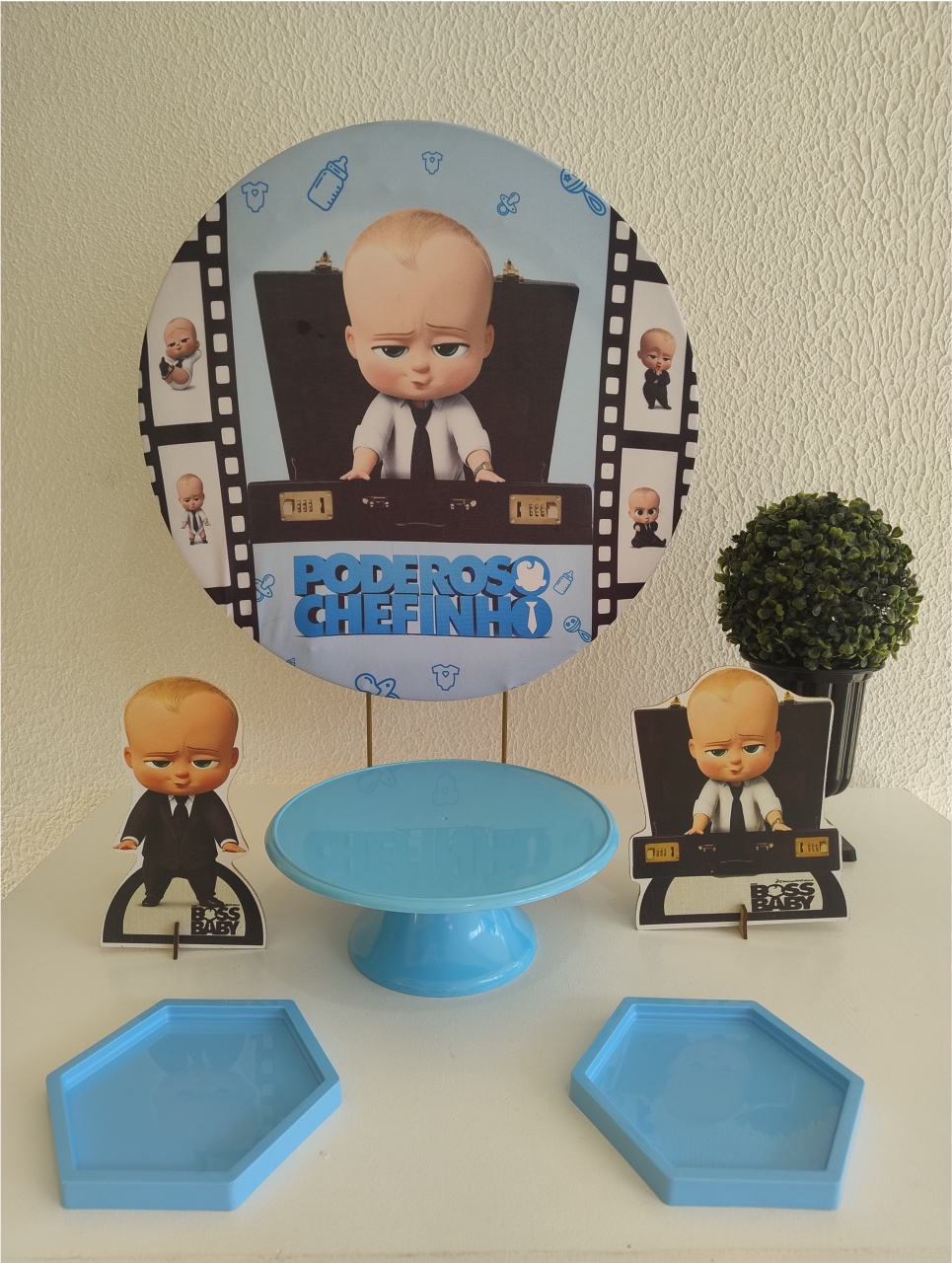 Mini Kit - Festa Na Mesa - Poderoso Chefinho - Neide Locações pegue e Monte 