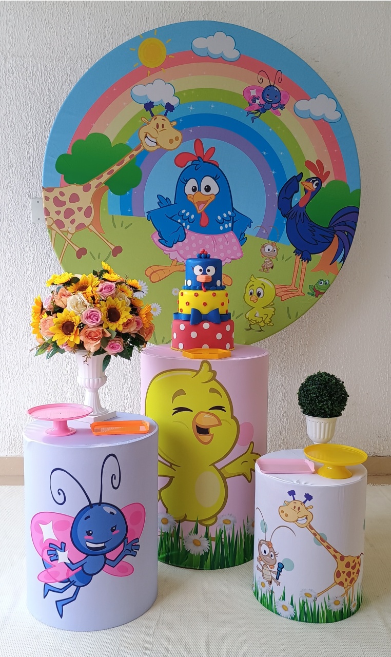 Kit Pegue E Monte Galinha Pintadinha Menina - Clássico - Neide Locações pegue e Monte 