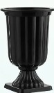 Vaso Romano Preto - Neide Locações pegue e Monte 