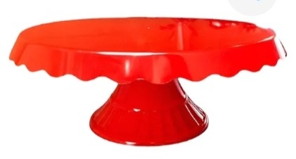 Suporte de Doces Babado Vermelho - Neide Locações pegue e Monte 