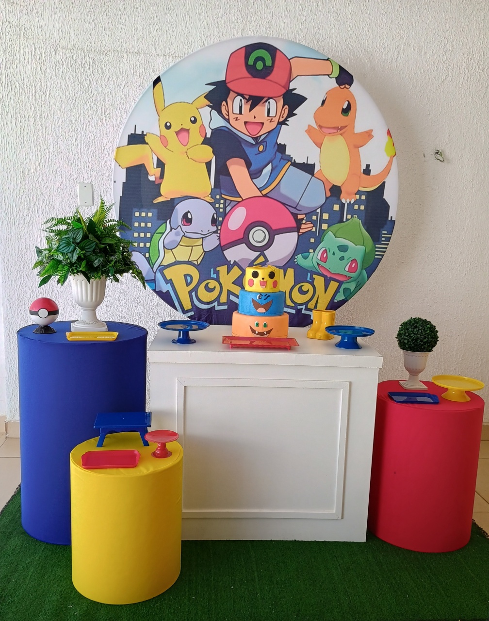 Kit Pegue E Monte Pokemon - Premium - Neide Locações pegue e Monte 