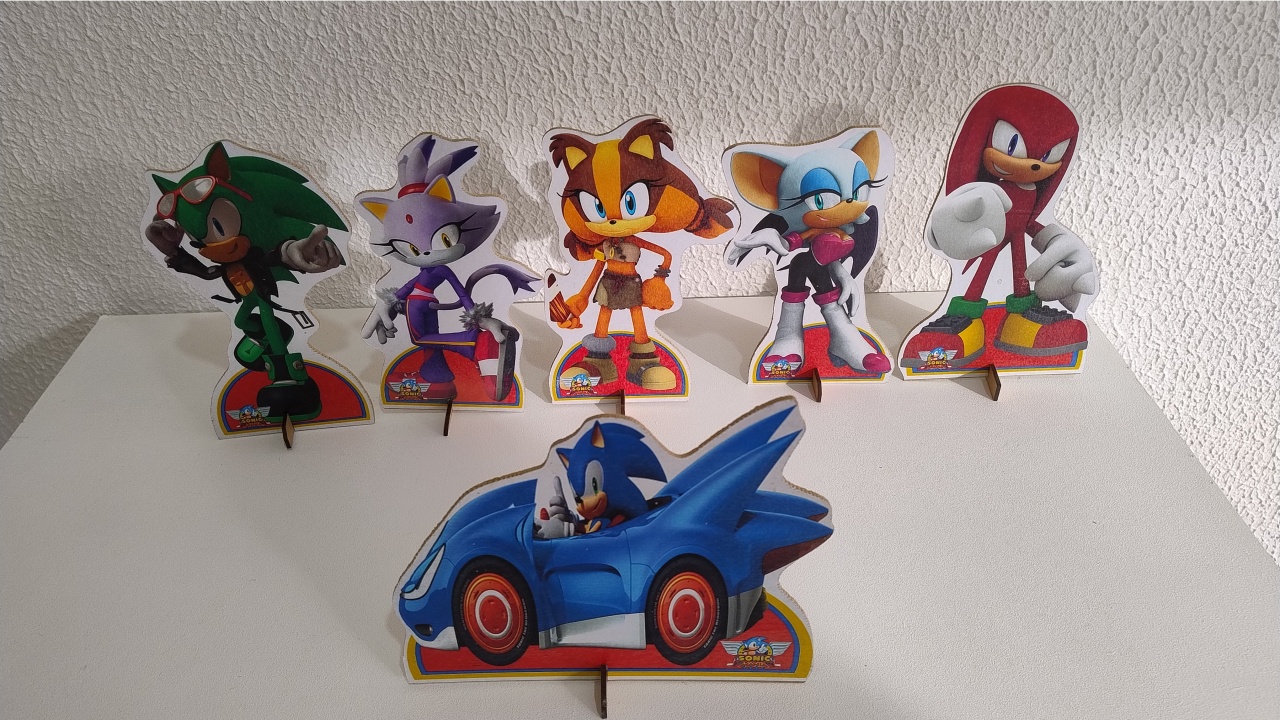 Displays de Mesa Sonic - Neide Locações pegue e Monte 