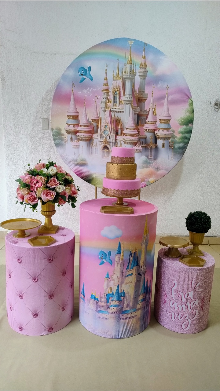 Kit Pegue E Monte Castelo de Princesas - Clássico - Neide Locações pegue e Monte 