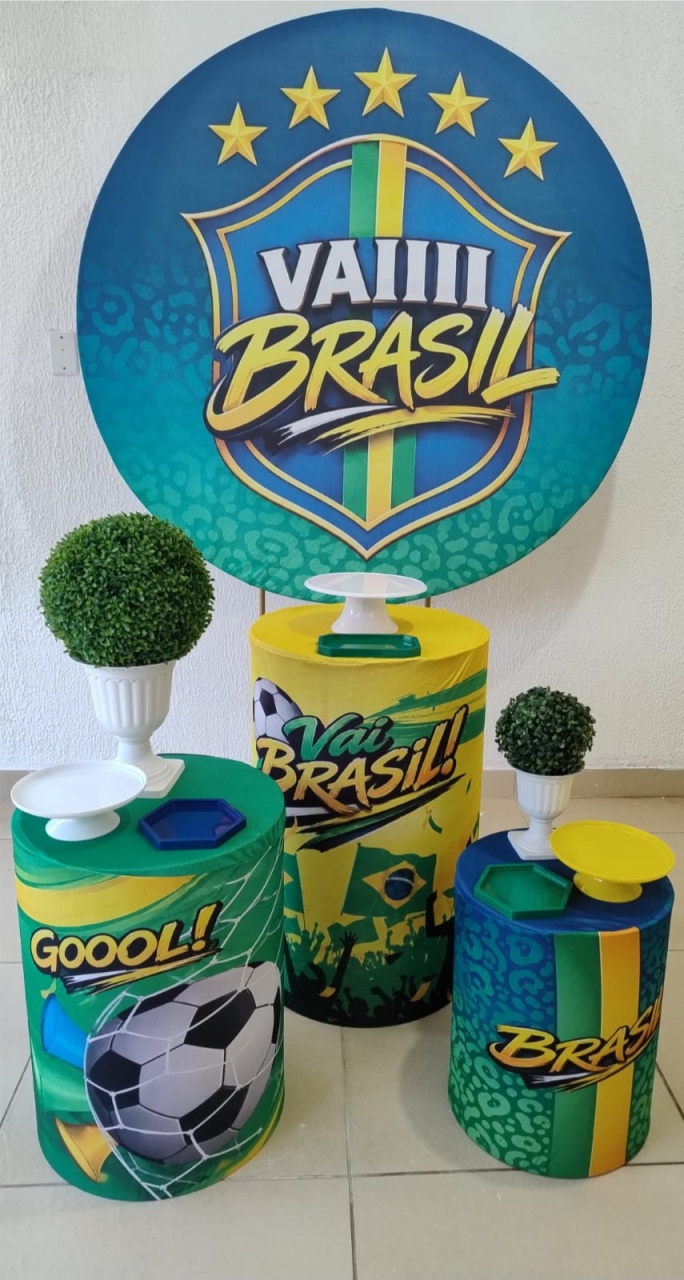 Kit Pegue E Monte Vai Brasil - Tradicional - Neide Locações pegue e Monte 