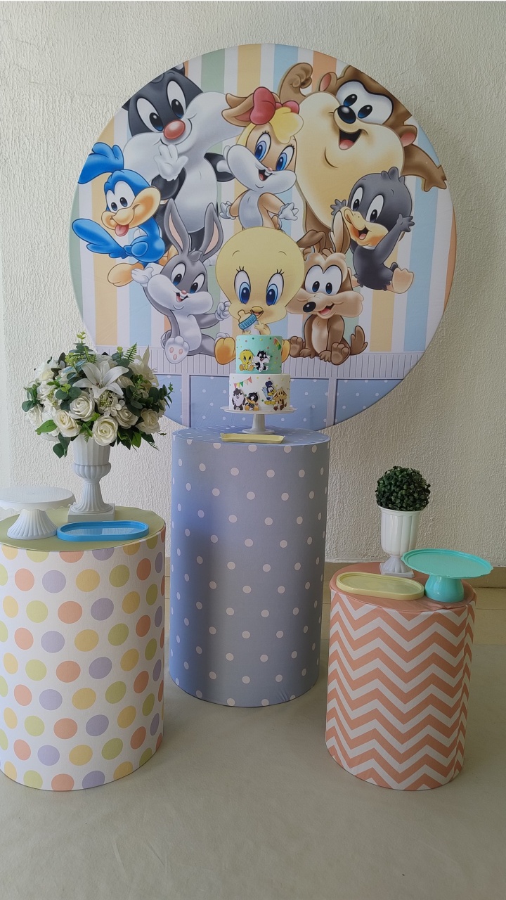 Kit Pegue E Monte Baby Looney Tunes - Clássico - Neide Locações pegue e Monte 