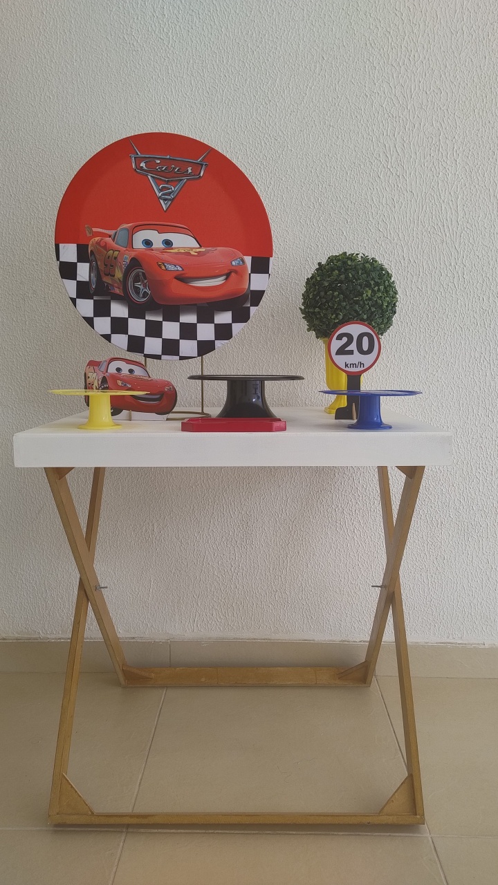 Mini Kit - Festa Na Mesa - Carros - Neide Locações pegue e Monte 