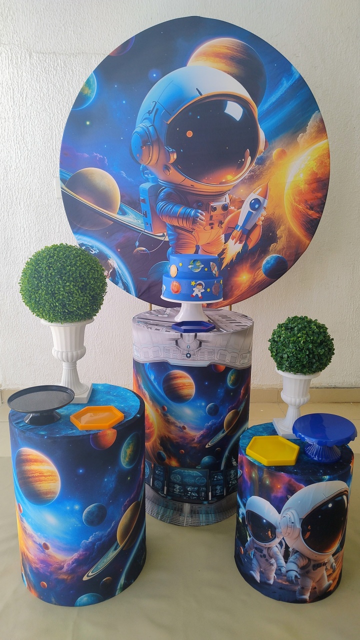 Kit Pegue E Monte Astronauta Nasa - Clássico - Neide Locações pegue e Monte 