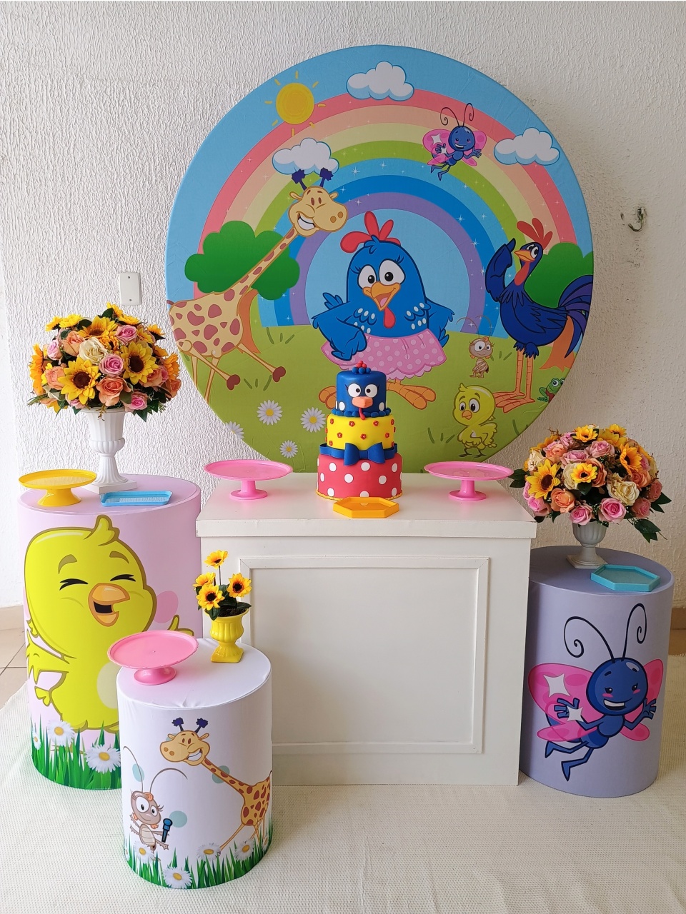 Kit Pegue E Monte Galinha Pintadinha Menina - Premium - Neide Locações pegue e Monte 