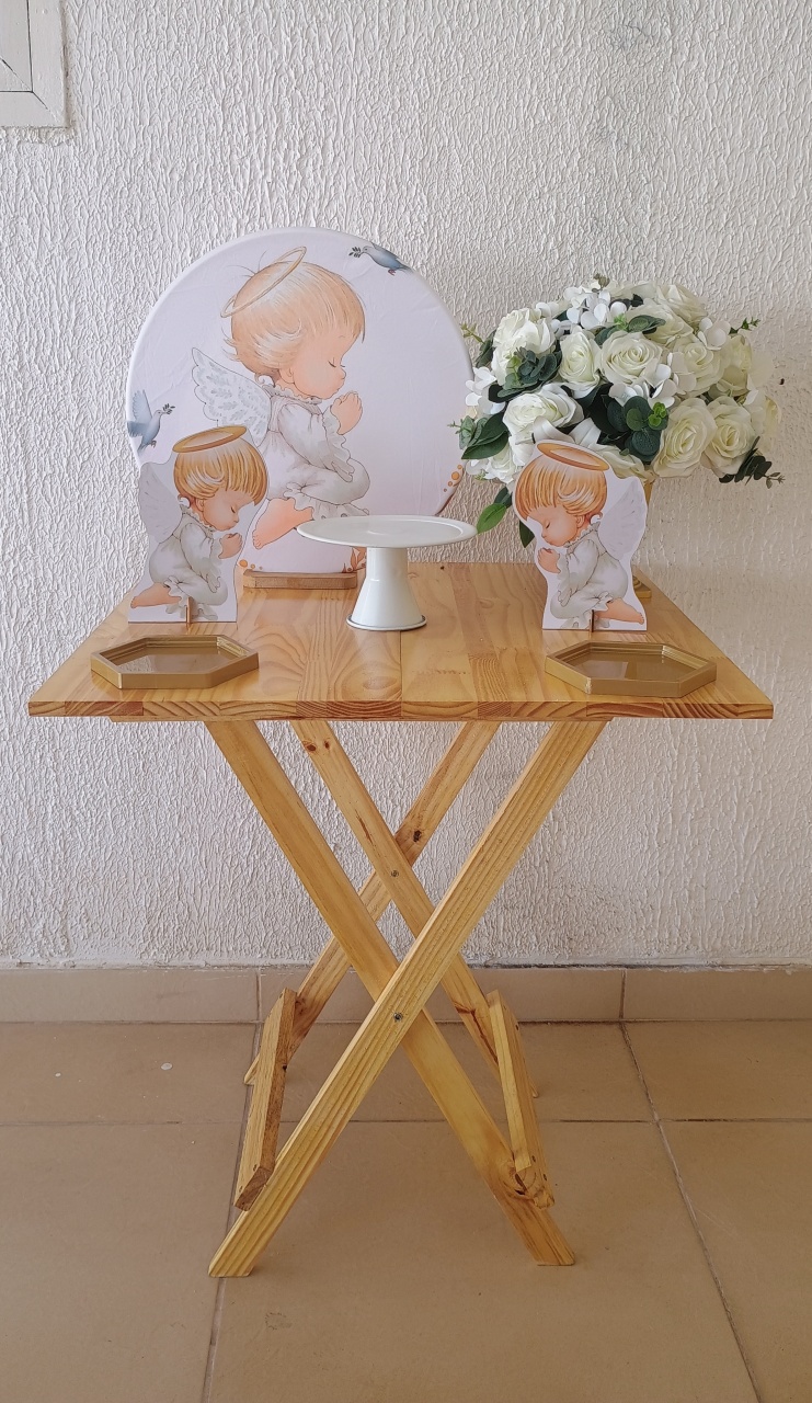  Mini Kit - Festa Na Mesa - Batizado - Neide Locações pegue e Monte 