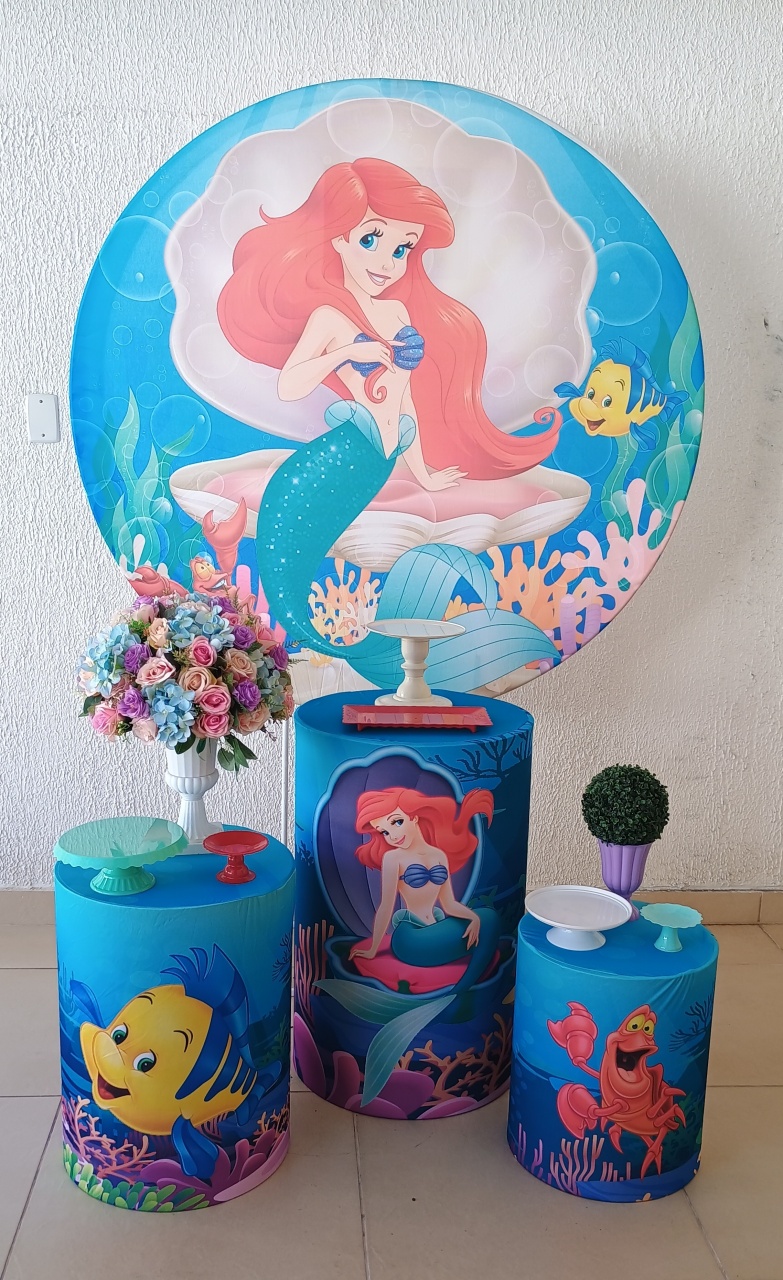 Kit Pegue E Monte Tradicional - Ariel Pequena Sereia - Neide Locações pegue e Monte 