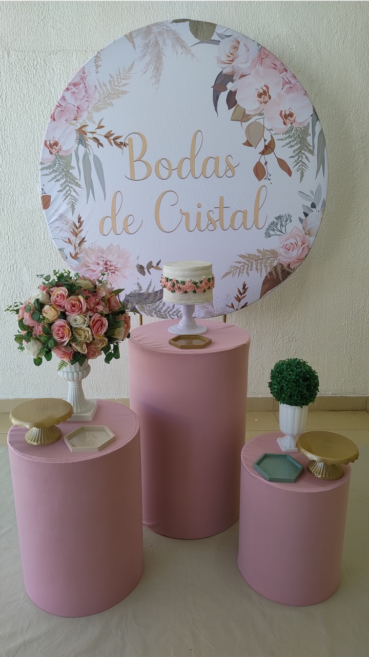 Kit Pegue E Monte Bodas de Cristal - Clássico - Neide Locações pegue e Monte 