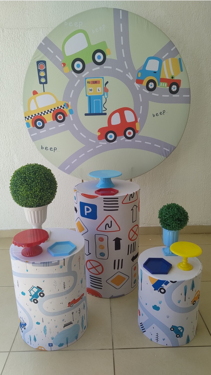 Kit Pegue E Monte Carros, Carrinhos E Sinalização - Tradicional - Neide Locações pegue e Monte 