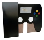 Mesa Pegue E Monte de Madeira Controle de Vídeo Game Desmontável - imagem 2