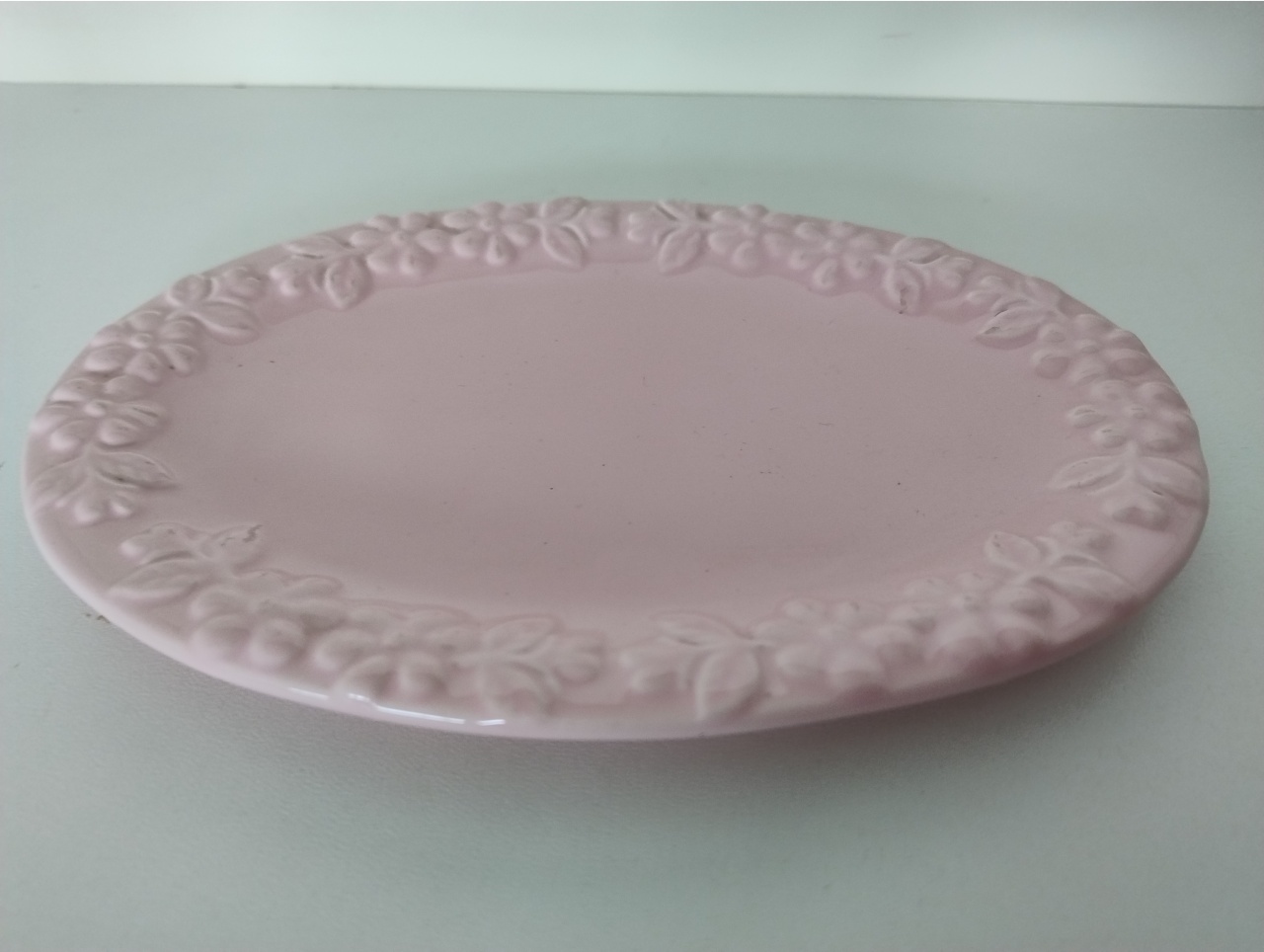 Bandeja Rosa Borda Floral - Neide Locações pegue e Monte 