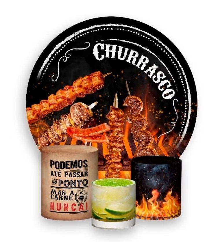 Capa de Painel E Cilindros Churrasco - Neide Locações pegue e Monte 
