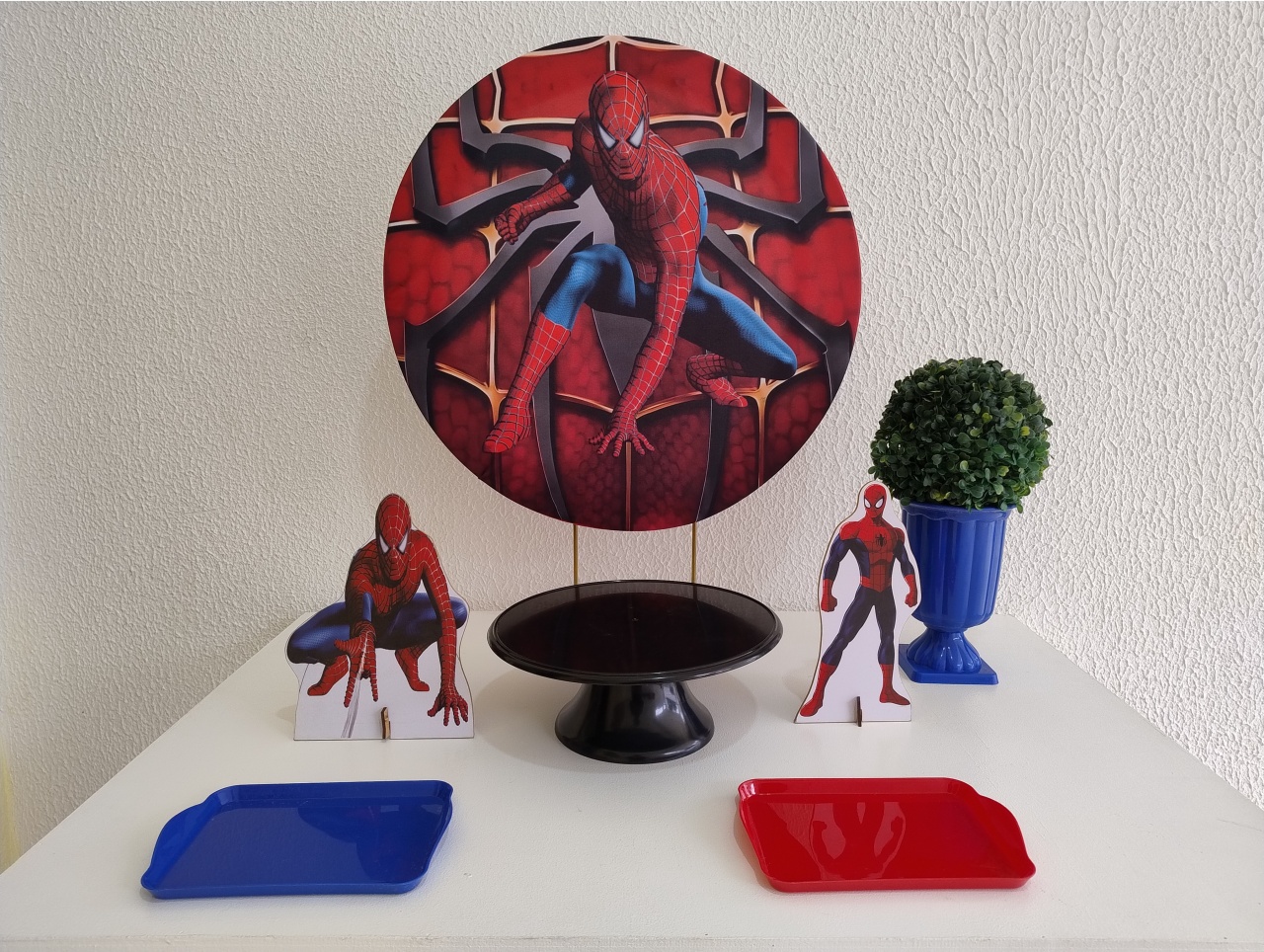 Mini Kit - Festa Na Mesa - Homem Aranha Clássico - Neide Locações pegue e Monte 
