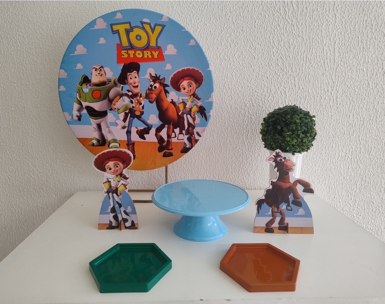 Mini Kit - Festa Na Mesa - Toy Story - Neide Locações pegue e Monte 