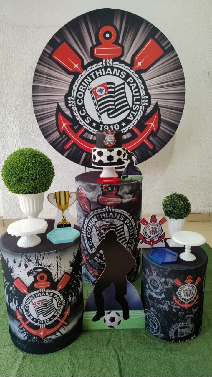 Kit Pegue E Monte Corinthians Com Displays - Clássico - Neide Locações pegue e Monte 