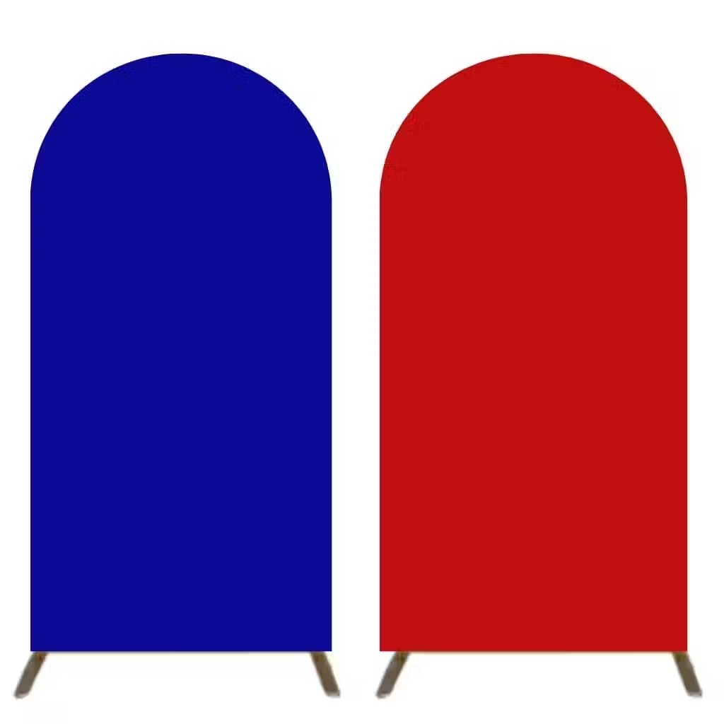 Capa Painel Romano Dupla Face Azul Marinho E Vermelho - Neide Locações pegue e Monte 