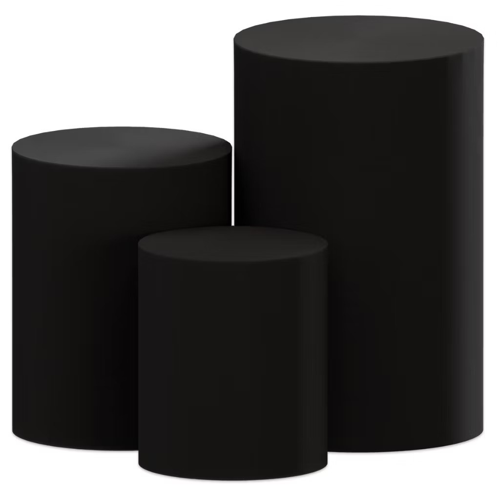 Capa Trio Cilindros Lisa Preto - Neide Locações pegue e Monte 