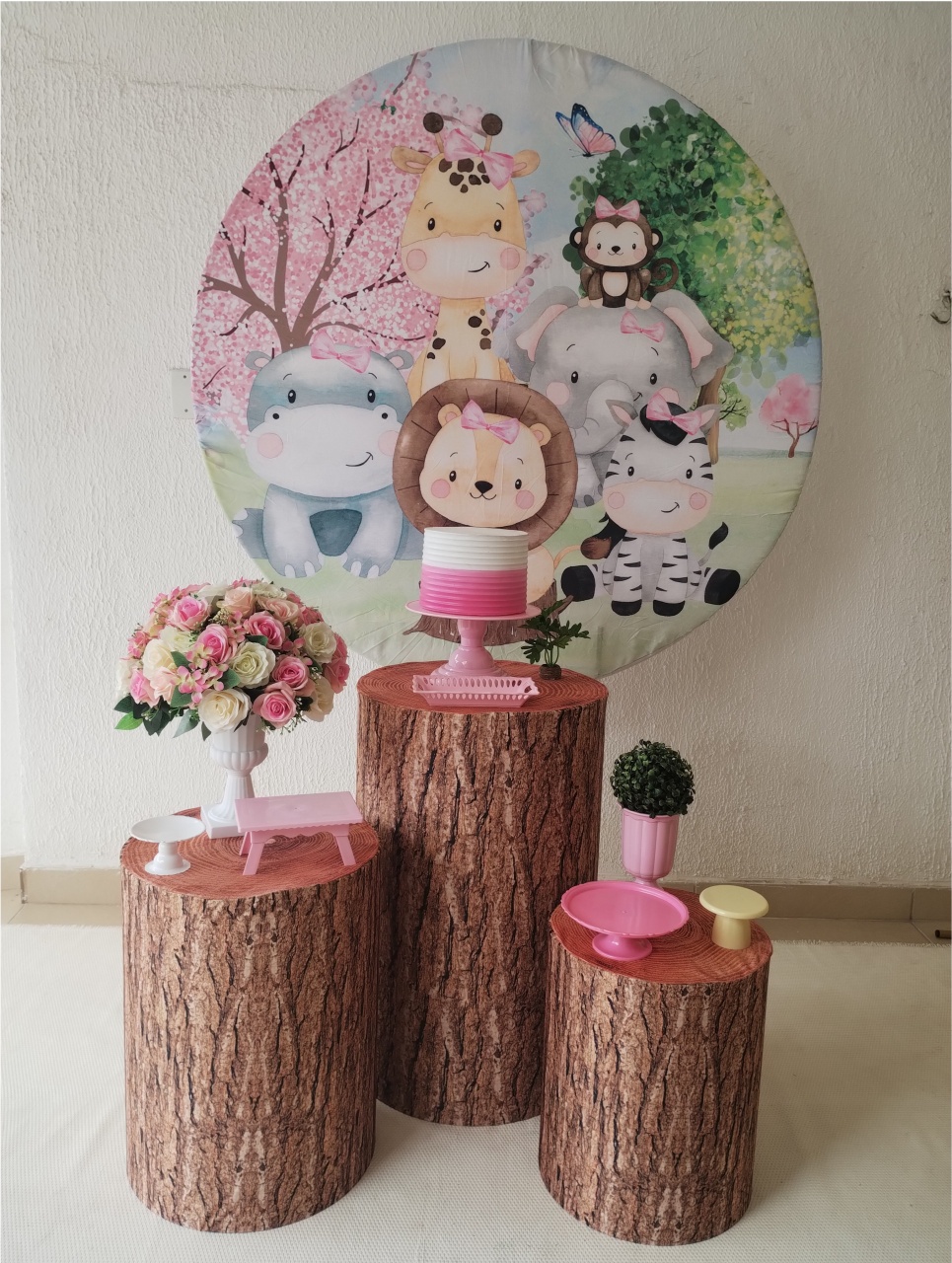 Kit Pegue E Monte Safari Menina - Clássico - Neide Locações pegue e Monte 