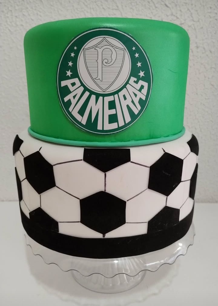 Bolo Cenográfico Palmeiras - Neide Locações pegue e Monte 