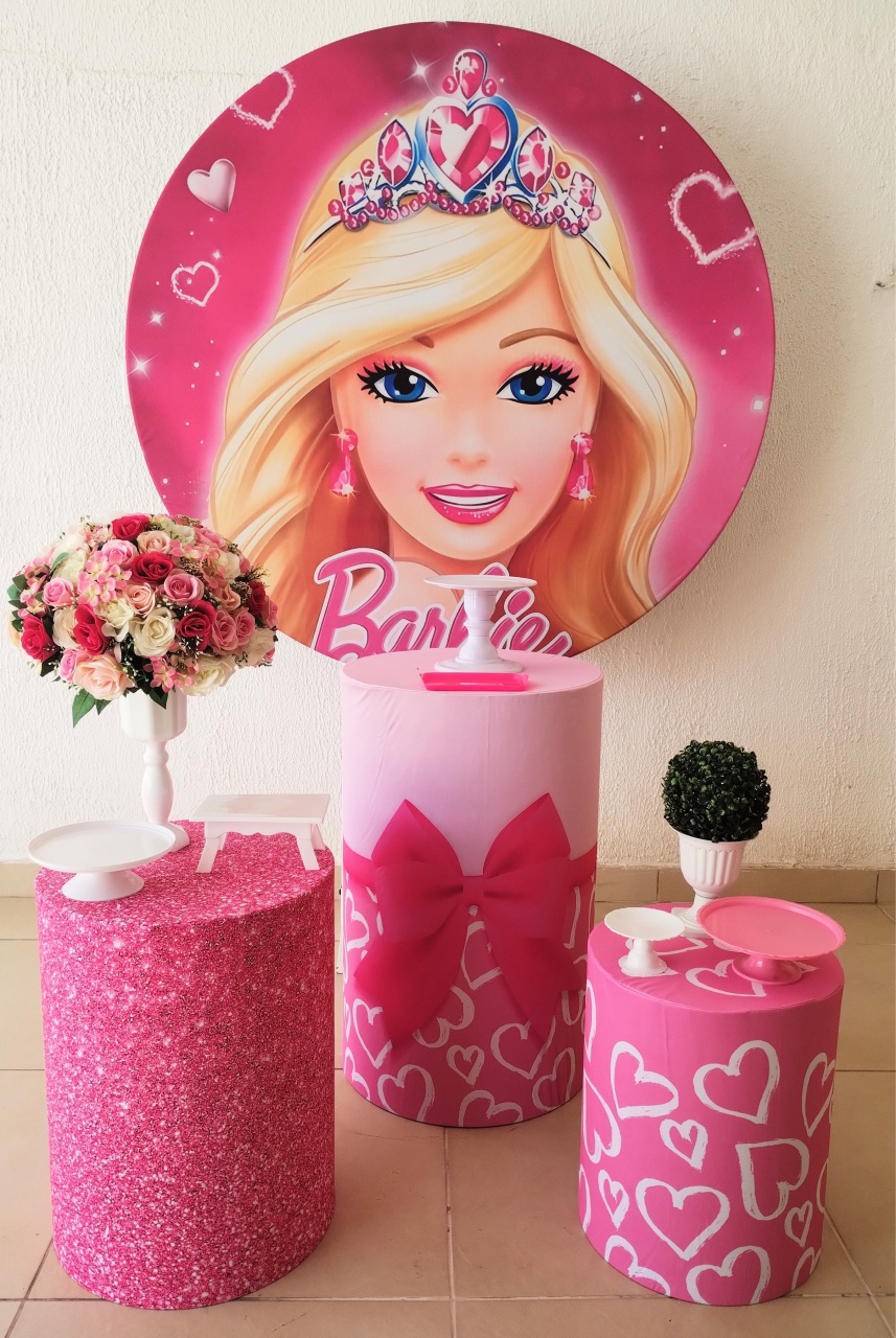 Kit Pegue E Monte Boneca Barbie - Tradicional - Neide Locações pegue e Monte 